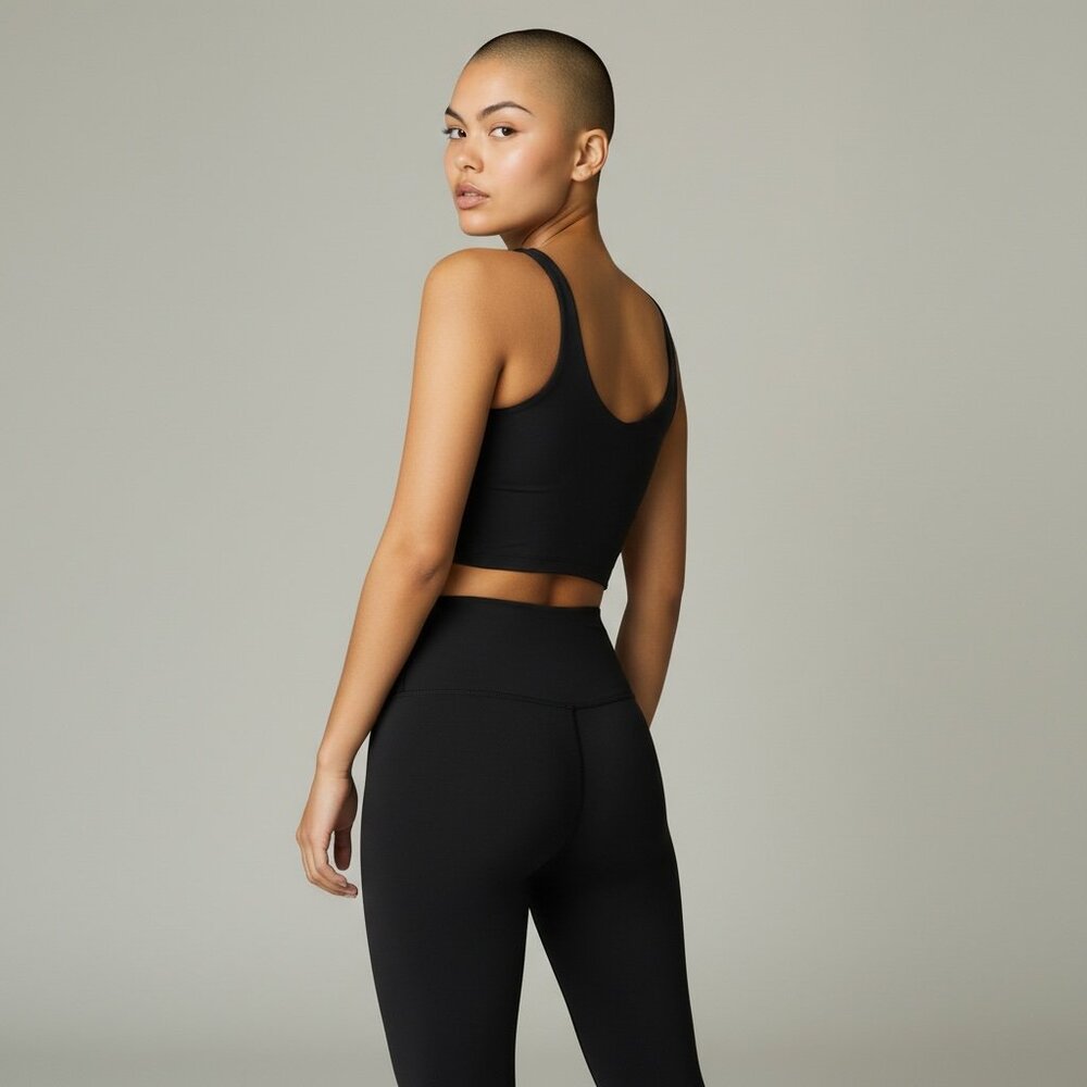 EUC Lululemon Athletica Align Tank Top Woman's sz 6 Black Cropped - Picture 7 of 9